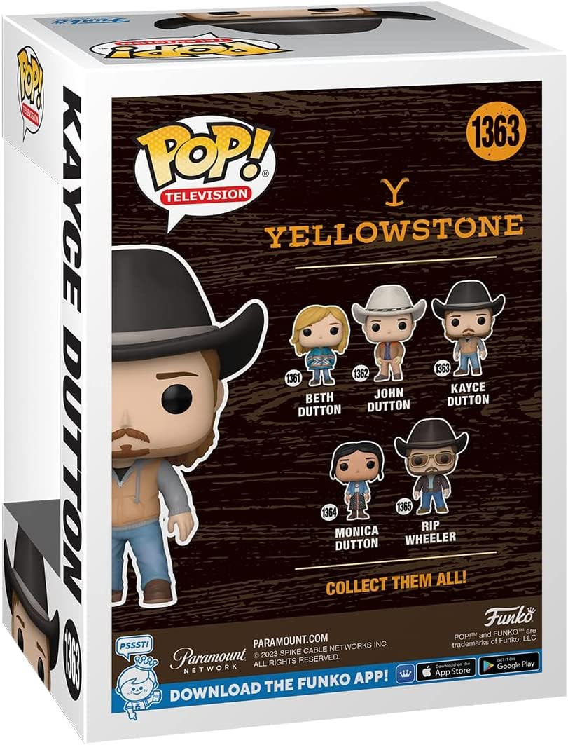 POP Kayce Dutton packaging adds authentic unboxing display appeal.