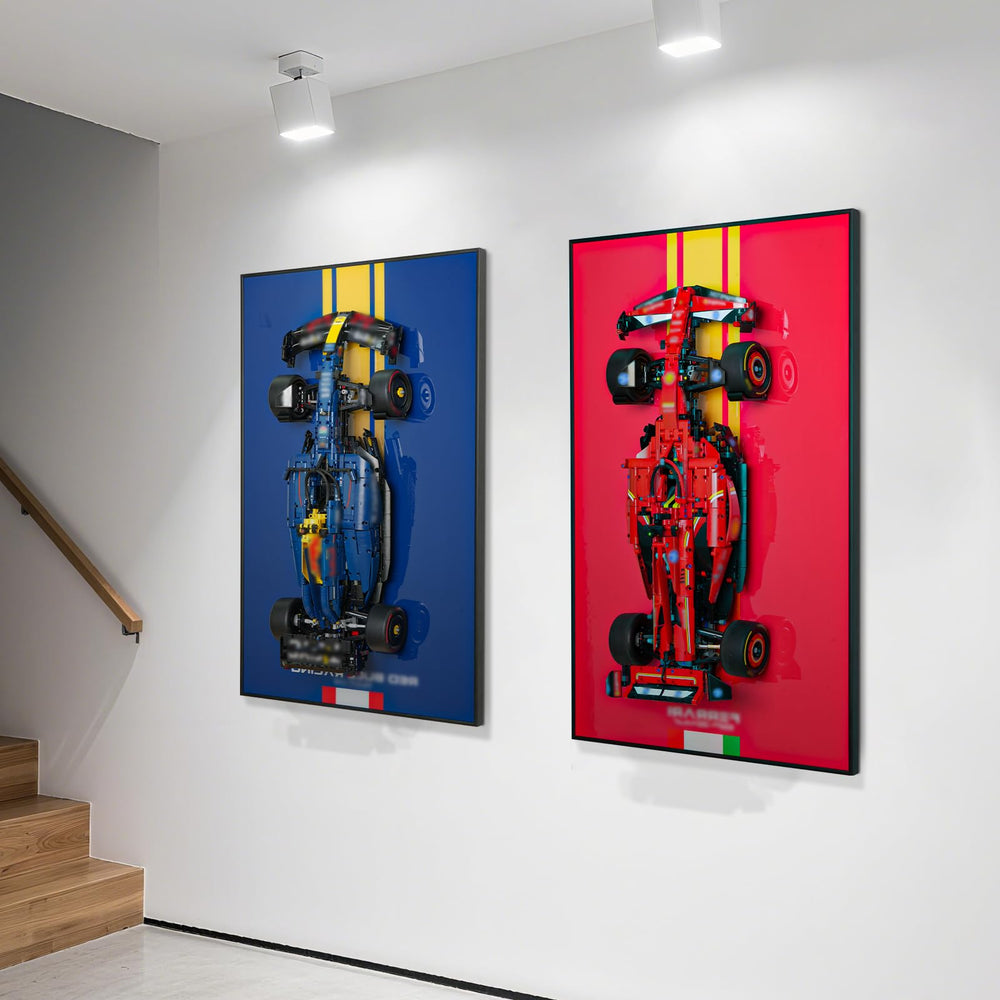 popbricks aluminum frame display highlights model details with sleek durability