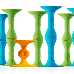 Popdarts Pro Pack blue and green setup for indoor and outdoor play