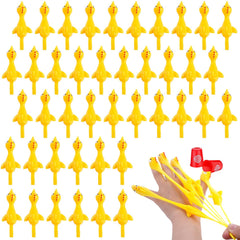 POPLAY 42-piece flying chicken slingshot pack shown at a party for group play