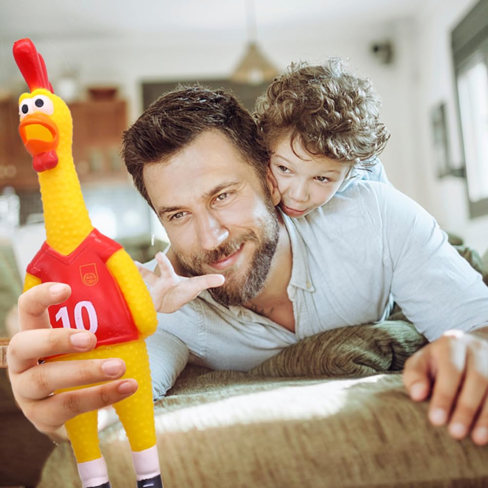 POPLAY 14-inch chicken toy ideal for stress-relief moments.