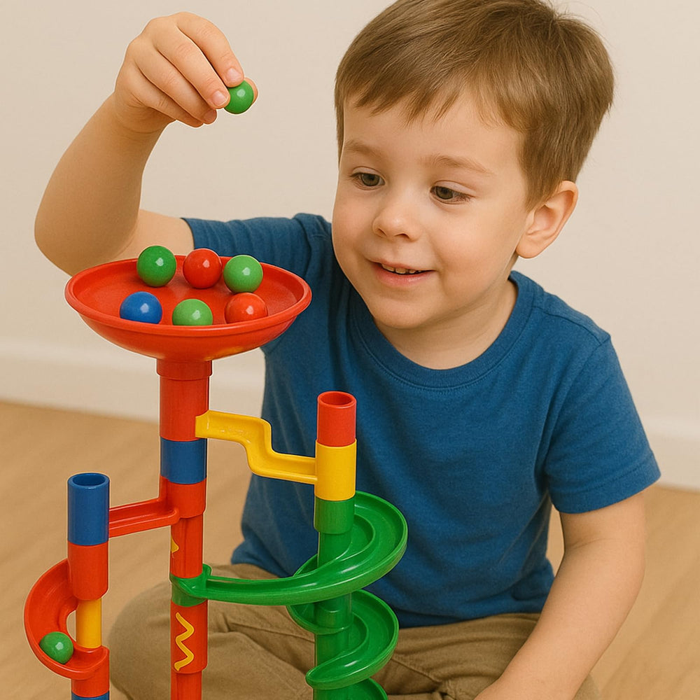 PopLay black glass marbles ideal for strategy games and marble runs