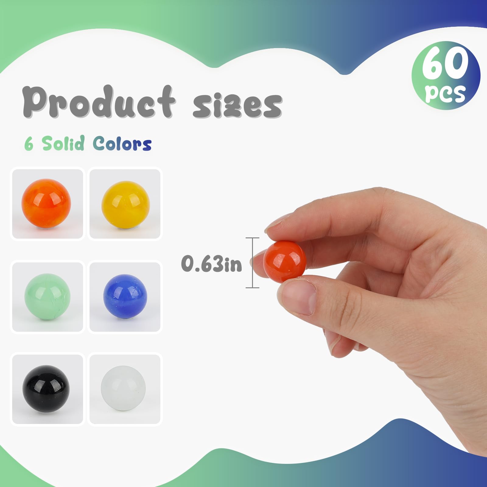 PopLay yellow glass marbles for counting and patterning activities