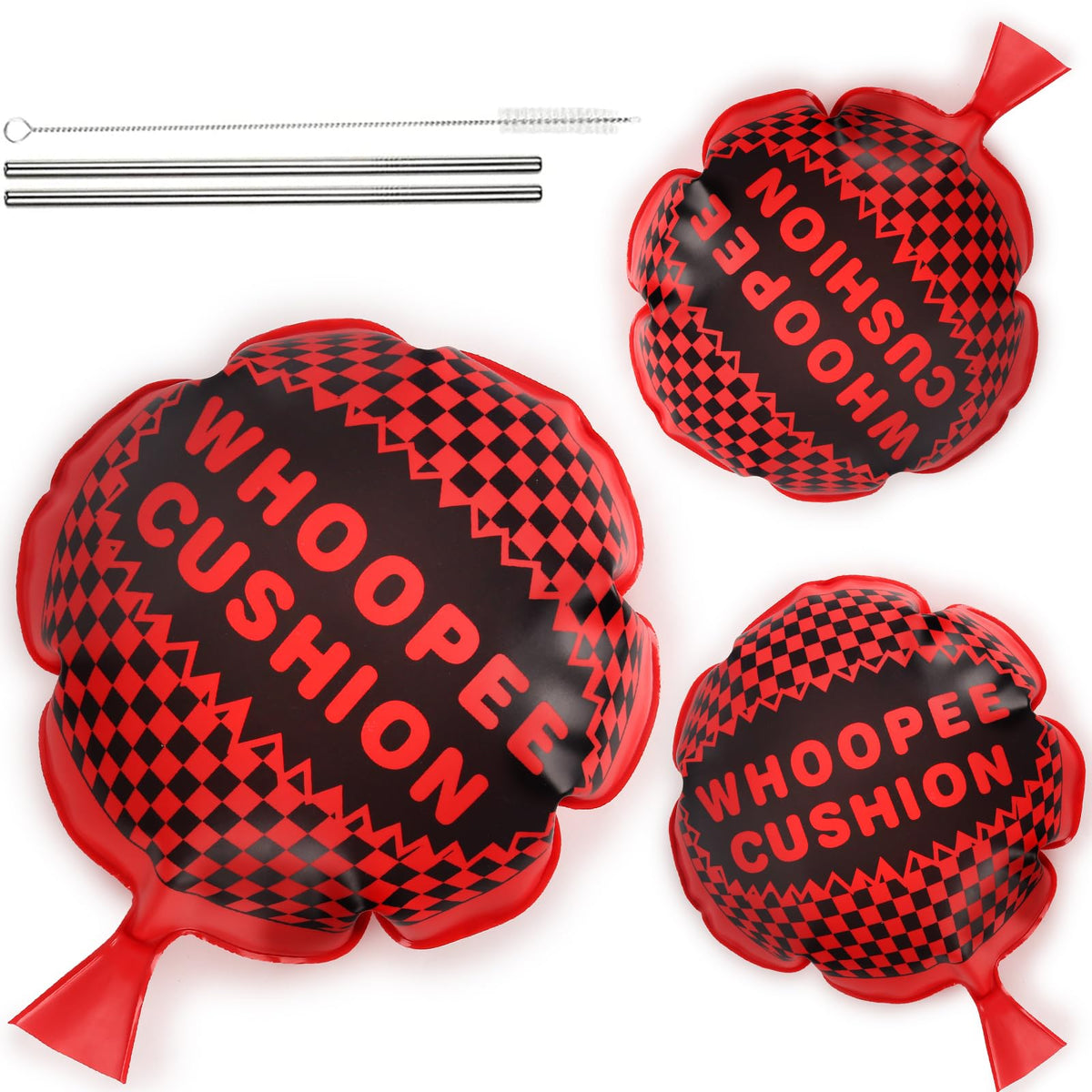 POPLAY large 10-inch red whoopee cushion ready for bold party pranks