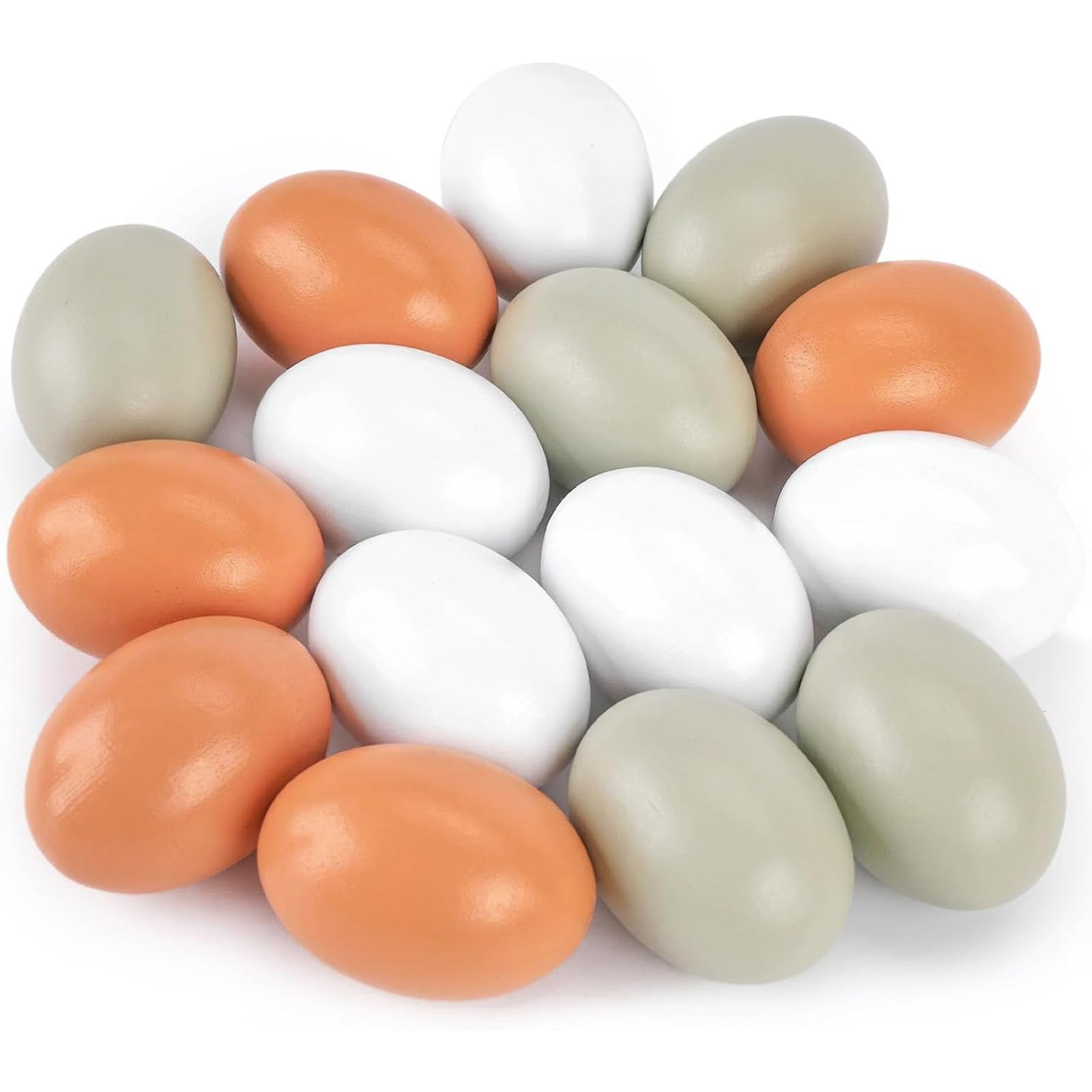 POPLAY wooden eggs collection for imaginative play and crafts