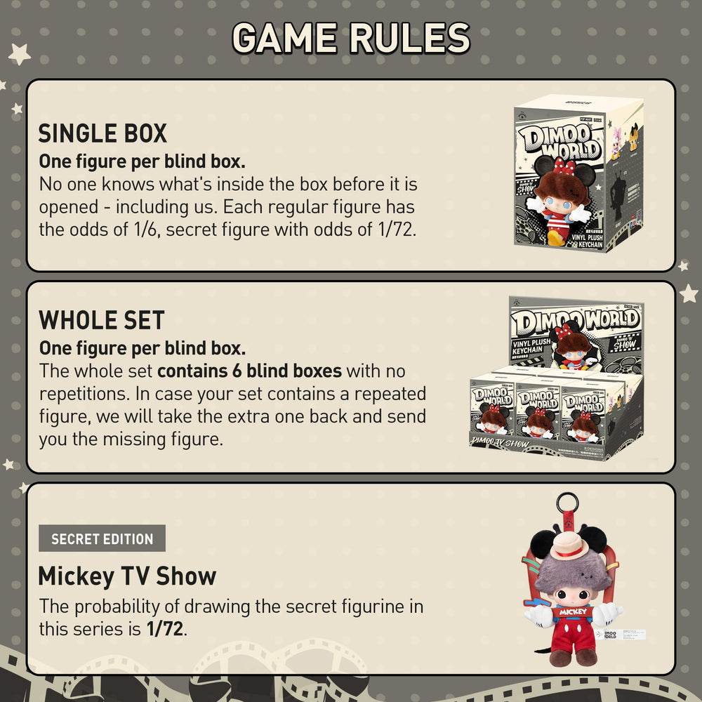 DIMOO Disney blind box random design reveal encourages gifting and collecting