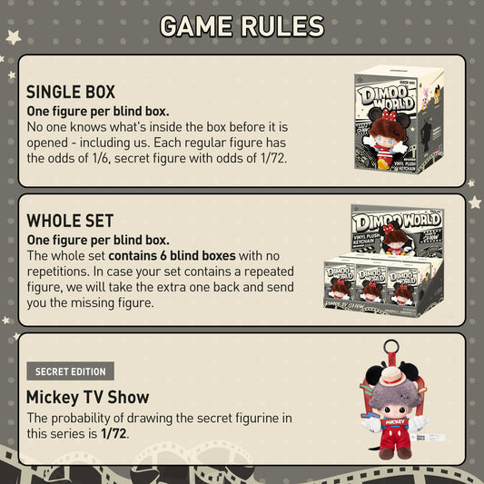 DIMOO Disney blind box random design reveal encourages gifting and collecting