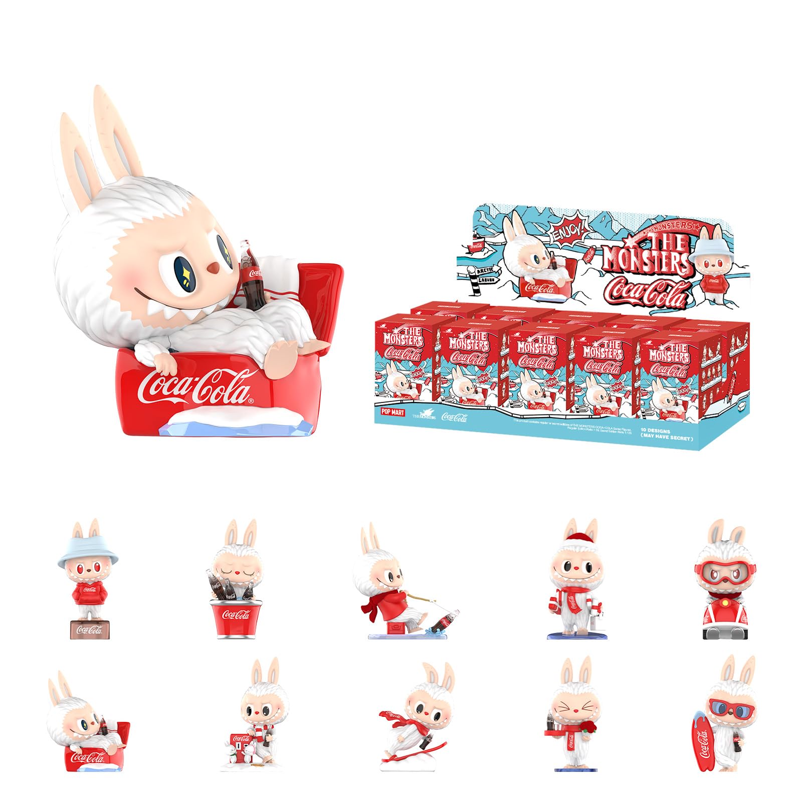 POP MART The Monsters Coca-Cola blind box figure for collectors and gifting.