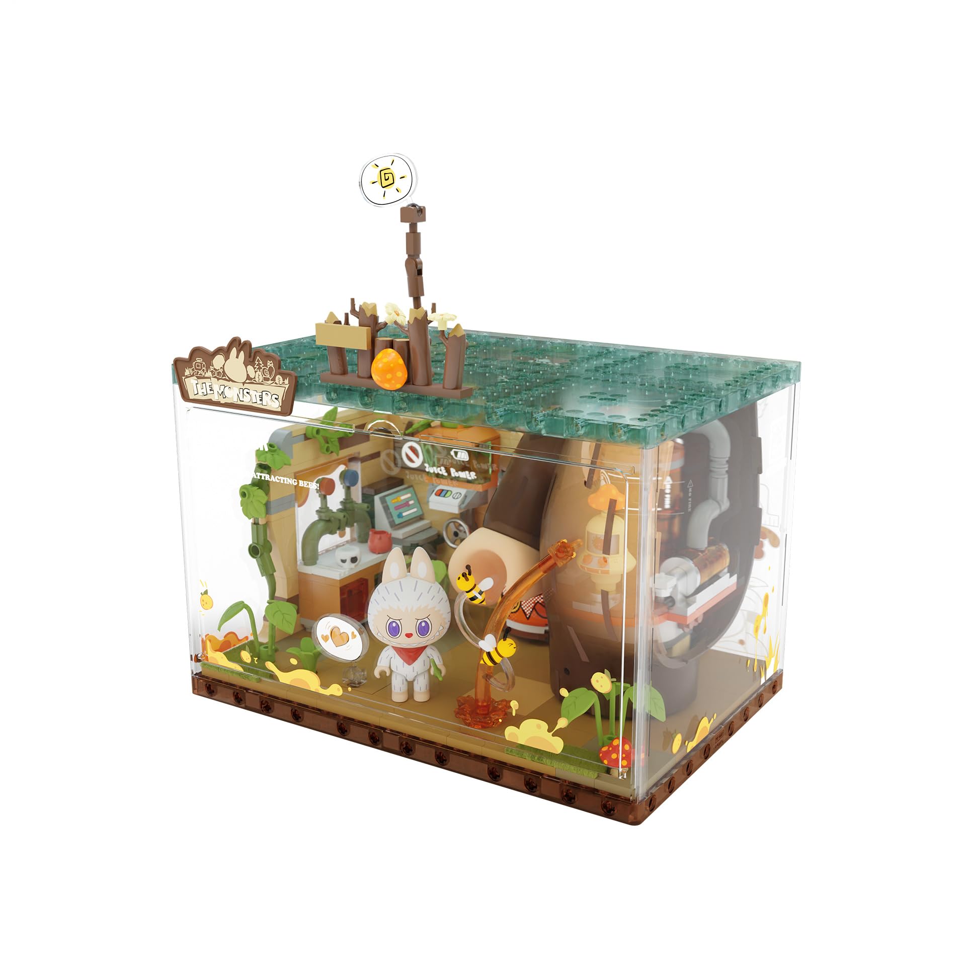 POP MART Labubu figure with modular pieces enables creative building sessions.