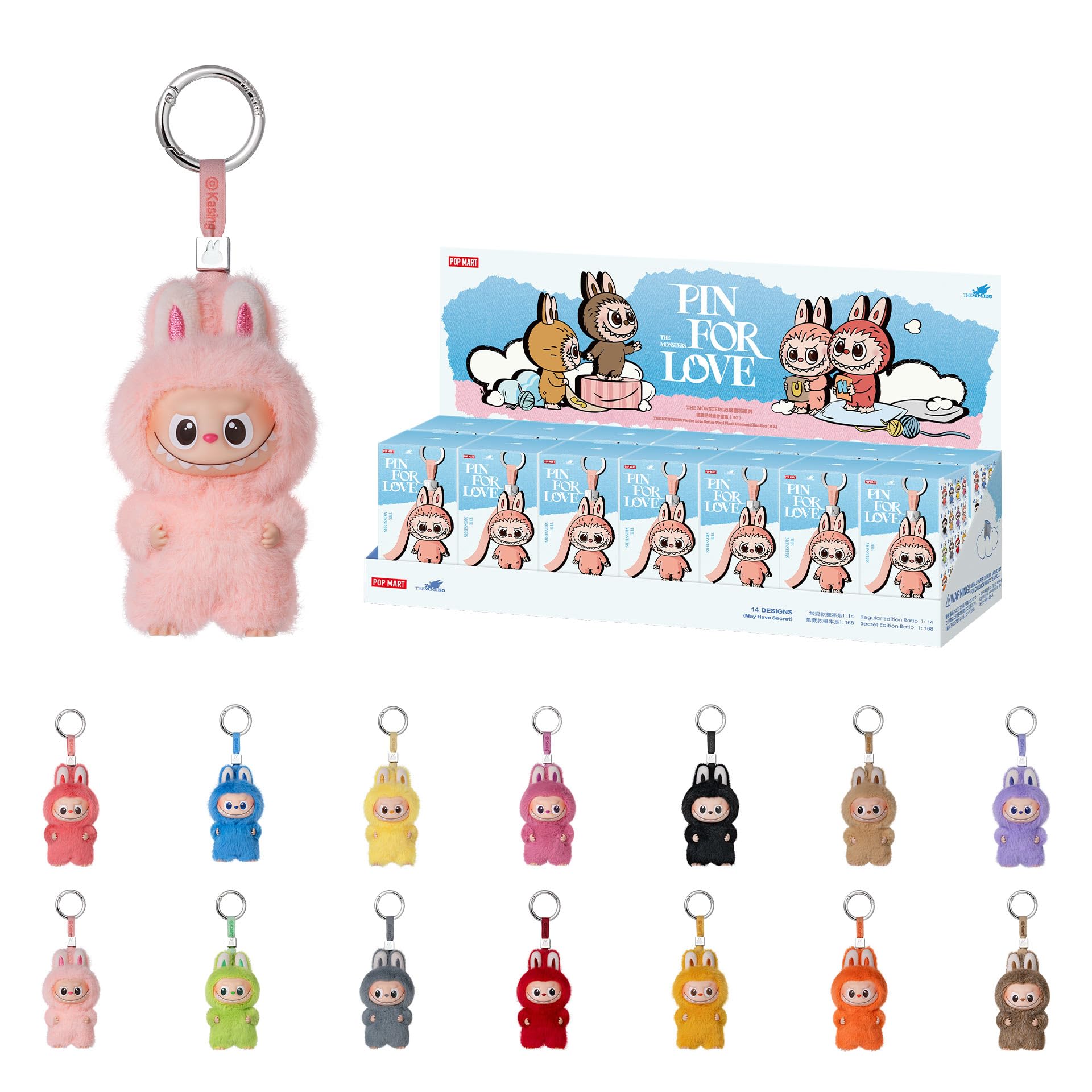 POP MART The Monsters Pin for Love blind box conceals a mystery figure for surprise gifting