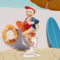 POP MART Peach Riot Rush Hour figure pose 1 highlights playful character detail