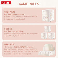 POP MART Skullpanda Warmth lineup displays the six figures for desk-friendly display and play.