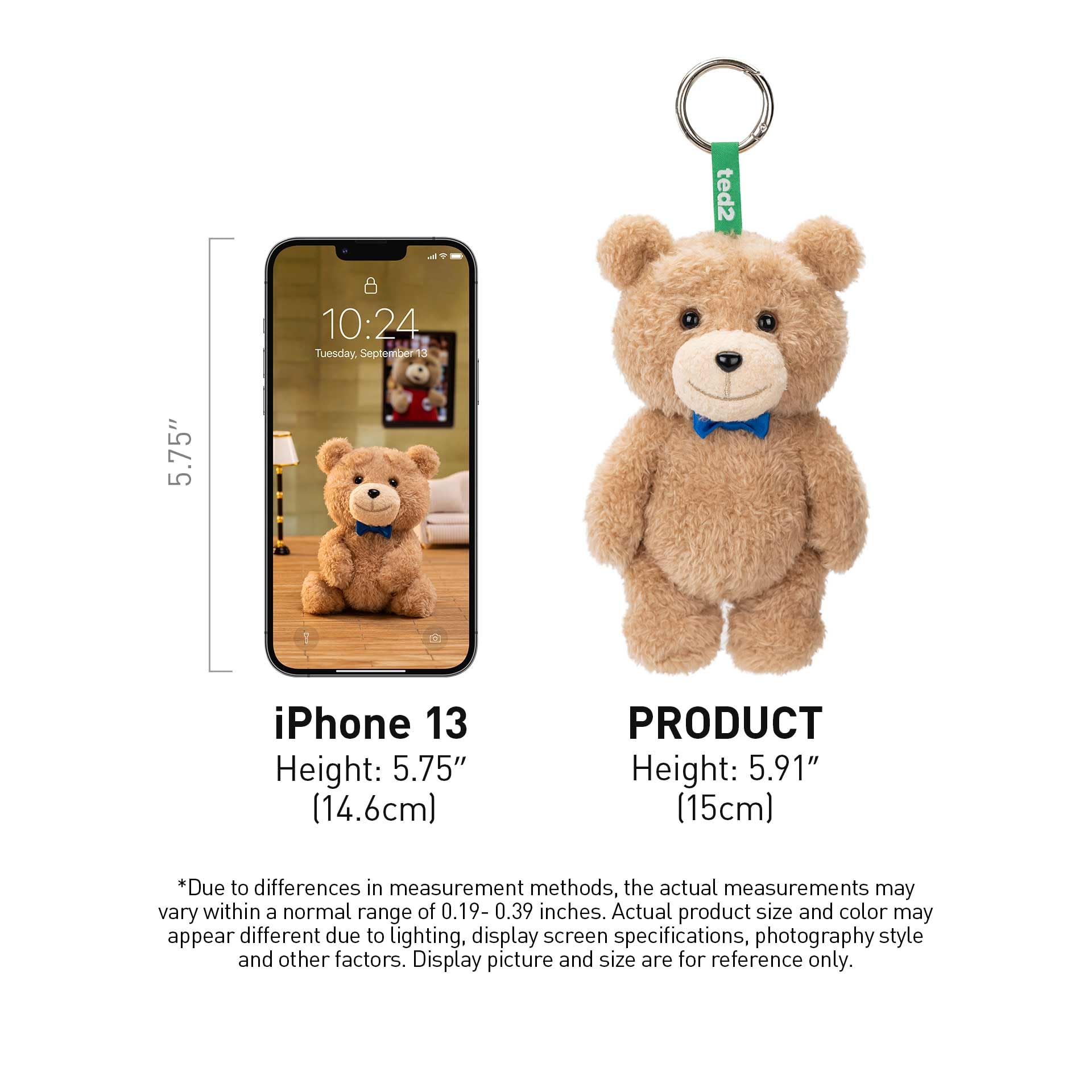 POP MART Ted2 teddy bear pendant display-ready for collectors