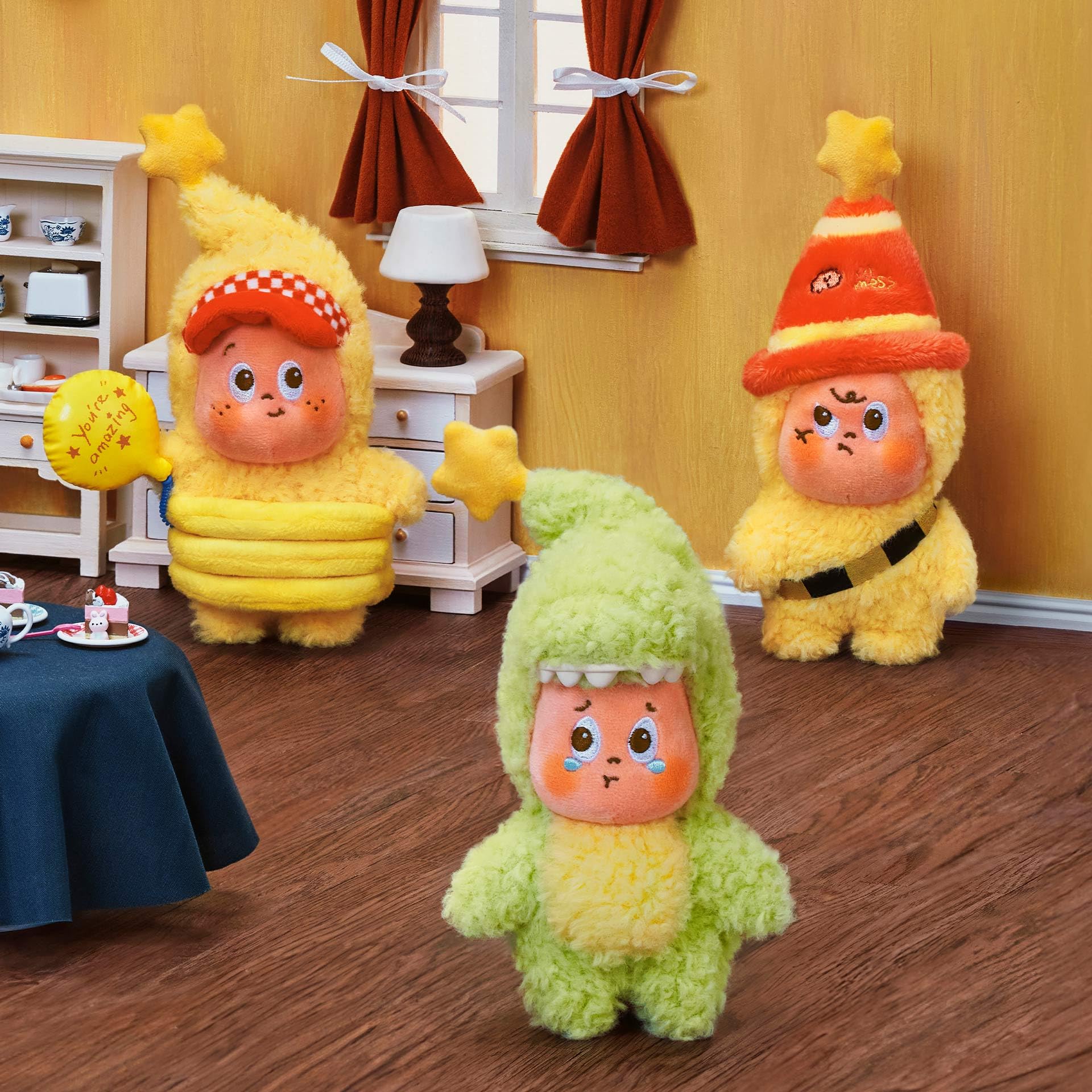 POP MART Twinkle Twinkle plush pendant decorative figure, ideal for home or car decor.