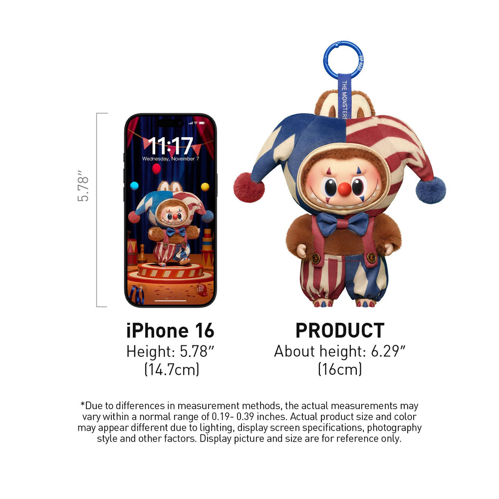 POP MART Why So Serious plush pendant, a charming gift for birthdays.