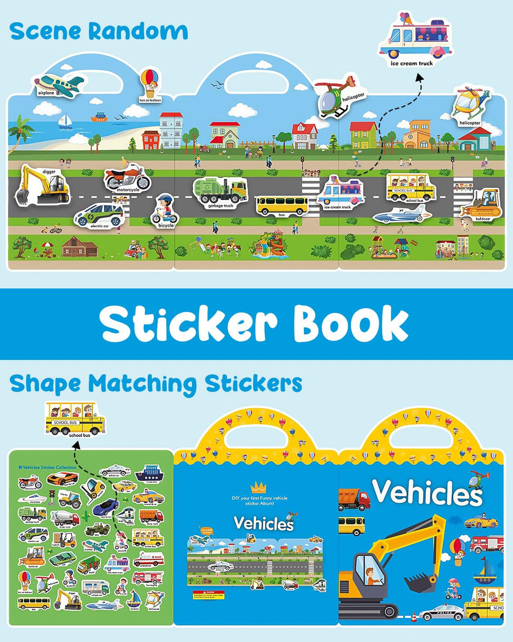 Popokeegoo travel stickers engage kids during car rides and flights.