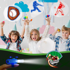 POPOOO baseball bat pattern finger light adds festive glow.