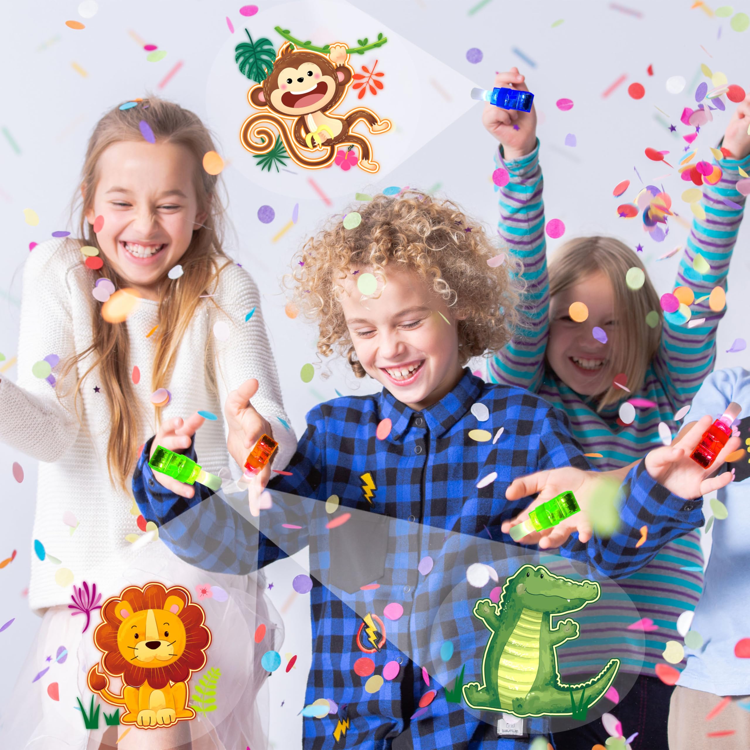 POPOOO Zebra LED finger light for group activities