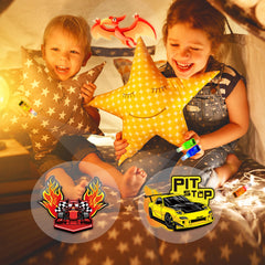 POPOOO race car party favors suitable for classrooms and celebrations.