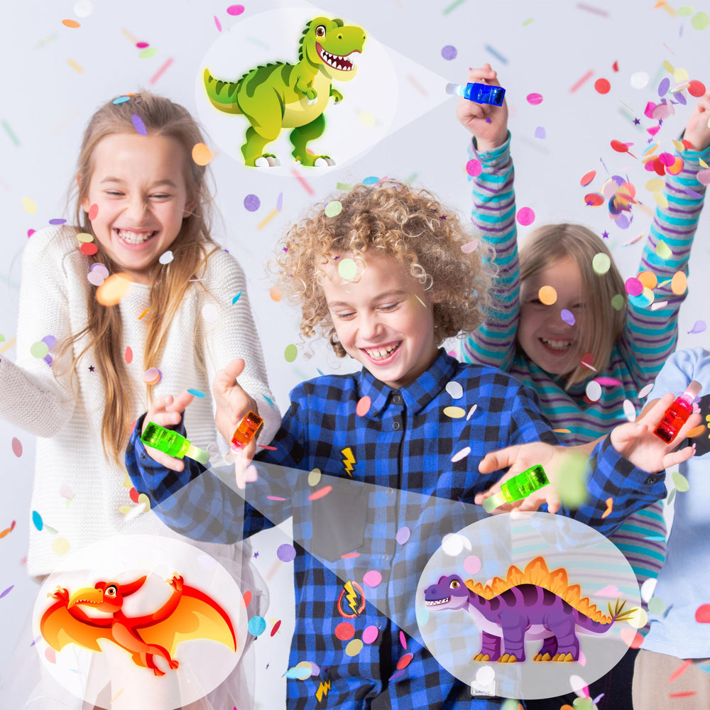 POPOOO LED dinosaur party favor lights up goody bags for fun