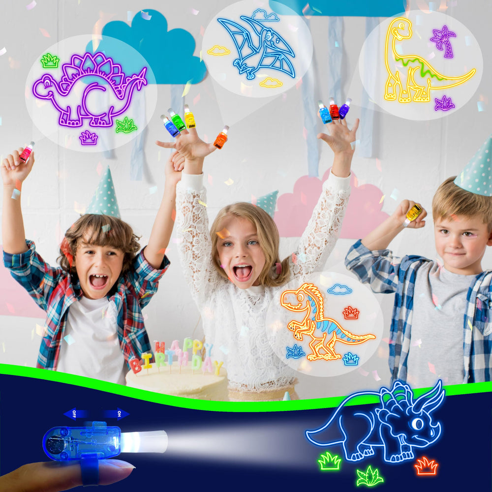 POPOOO pterosaur finger light offers bright projection for adventurous party decor