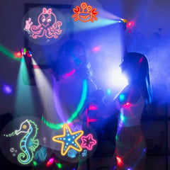POPOOO jellyfish pattern finger light adds glow to sea-themed party.