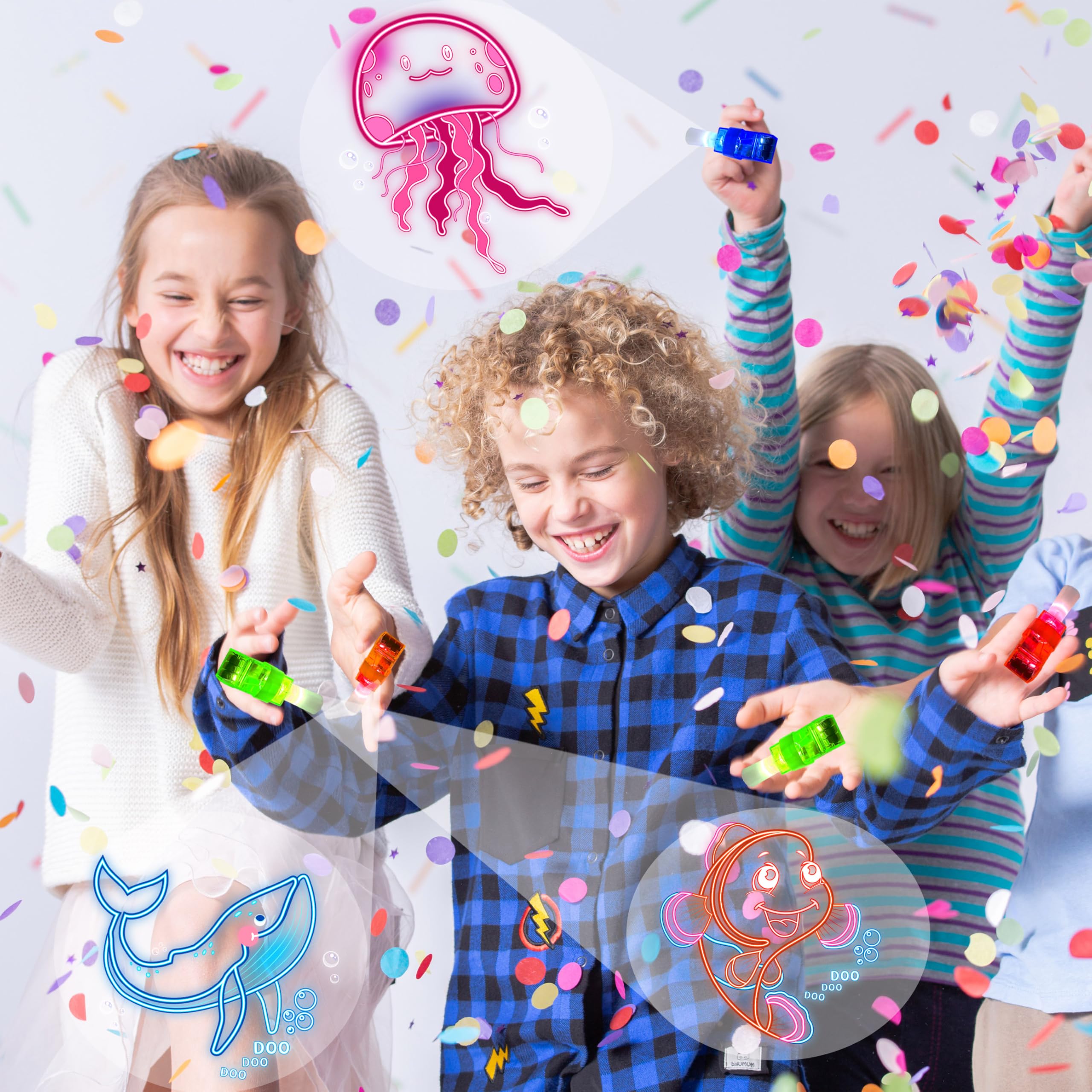 POPOOO seahorse pattern finger light inspires imaginative sea stories.