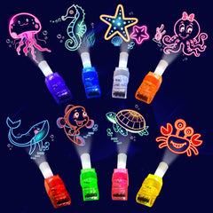 POPOOO Under the Sea LED finger light with tropical fish pattern for party glow.