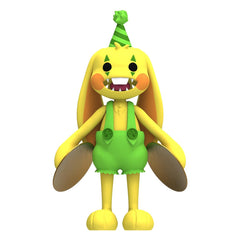 Bunzo Bunny with cymbals accessory ready for imaginative play.