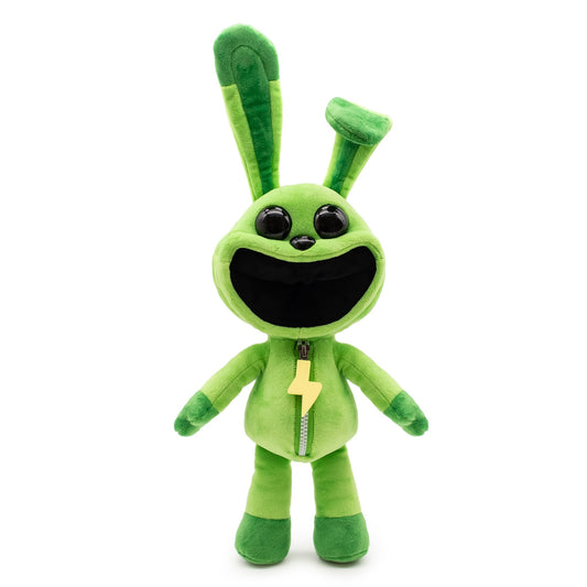 Poppy Playtime Smiling Critters green plush doll front view for cozy cuddles