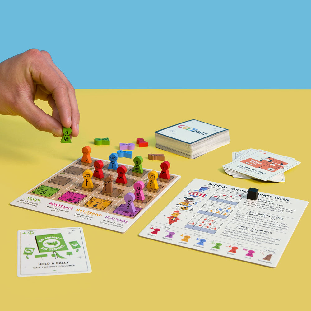 Pops & Bejou Cultivate agendas reveal humorous objectives that drive decisions.