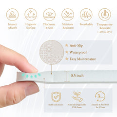 PopsyKosy non-toxic EVA foam keeps the surface gentle and durable.