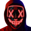 Poptrend LED light-up mask for festival and cosplay with safe, eye-catching glow.