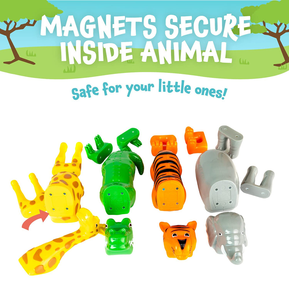Popular Playthings magnetic animals crocodile: safe magnets support durable, open-ended fun.