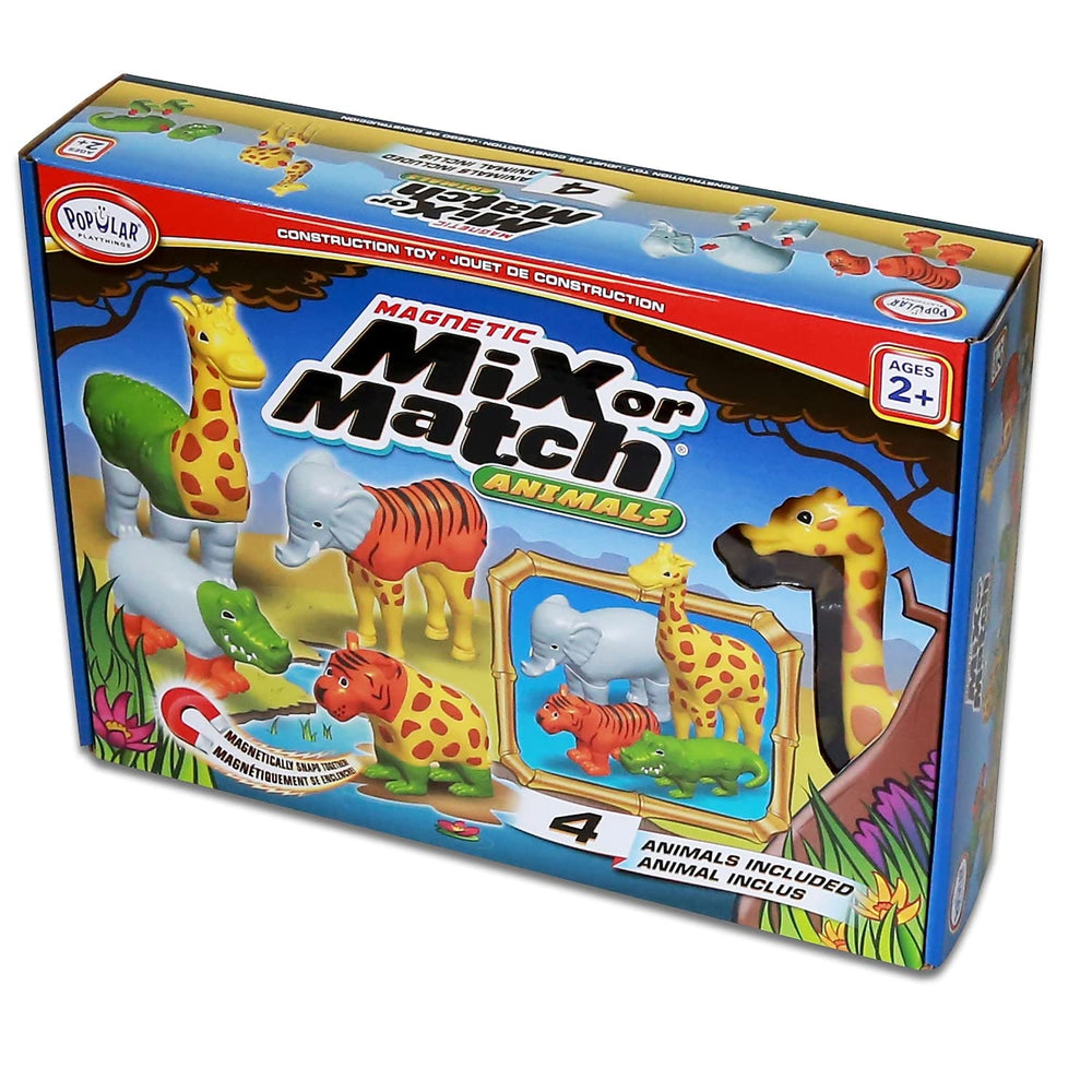 Popular Playthings magnetic animals giraffe: tall figure enhances storytelling and dexterity.