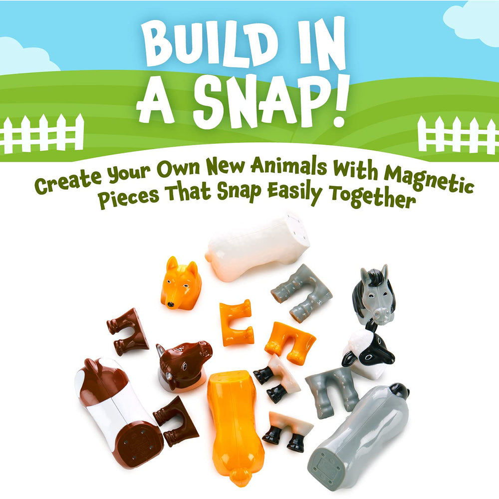 Popular Playthings Magnetic Animals horse piece inspires playful farm scenes.