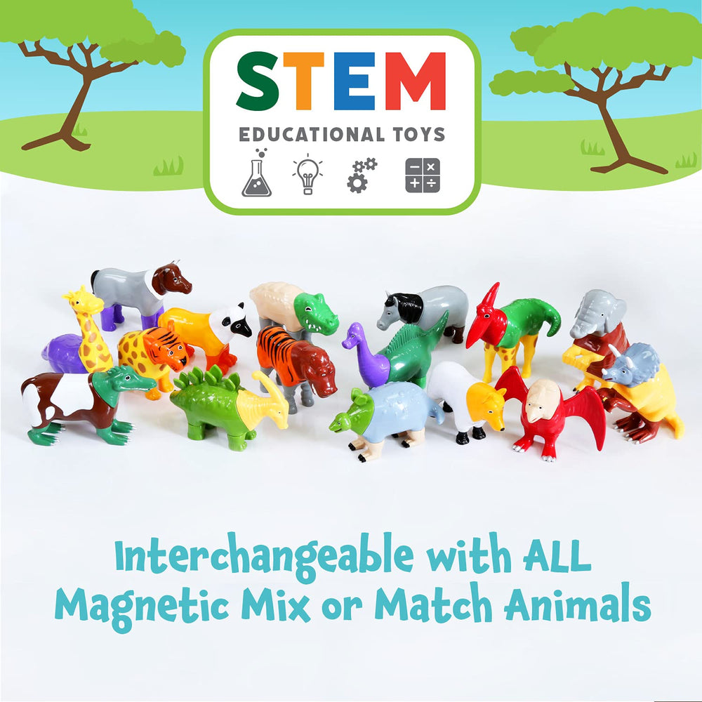 Popular Playthings magnetic animals mix-puzzle: dozens of combos from a single set.