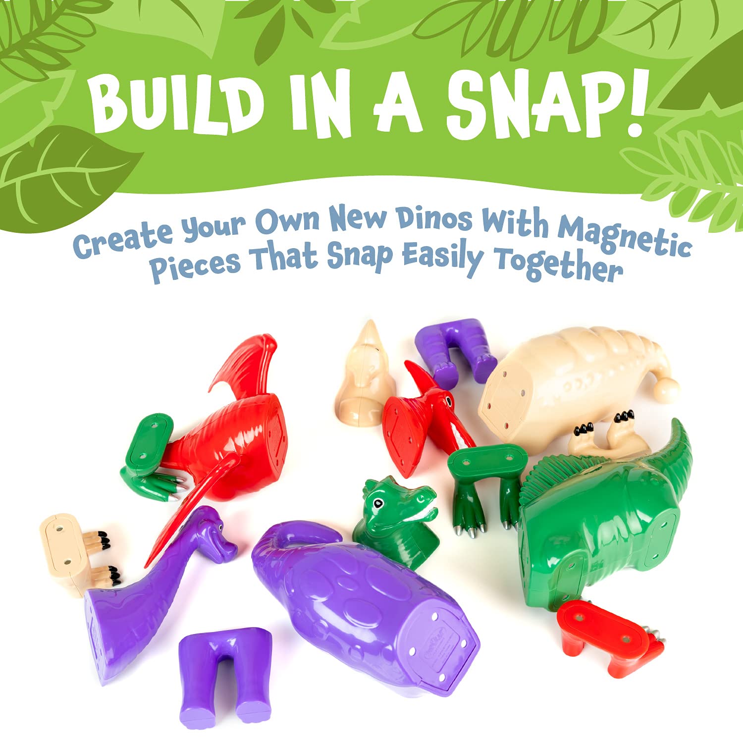 Popular Playthings magnetic dinosaurs dino park set sparks imaginative play.