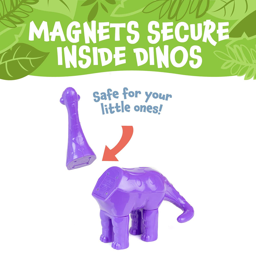 Popular Playthings magnetic dinosaurs mini figures support color matching.