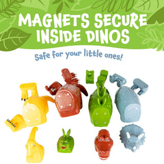 Popular Playthings Magnetic Dinosaurs magnets are safe and durable for worry-free pretend play.