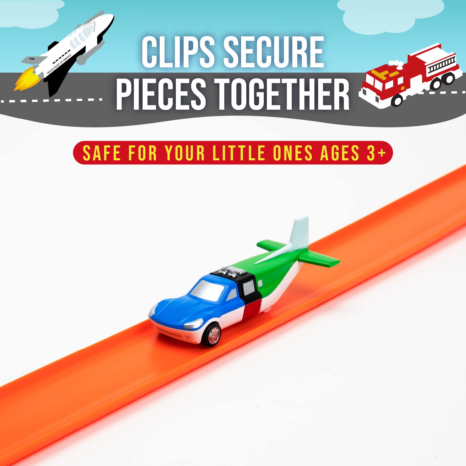 Popular Playthings Magnetic Vehicles dragster piece sparks fast-paced imaginative racing adventures.