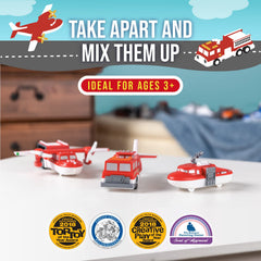 Popular Playthings helicopter assembly highlights safe, large pieces for little hands.