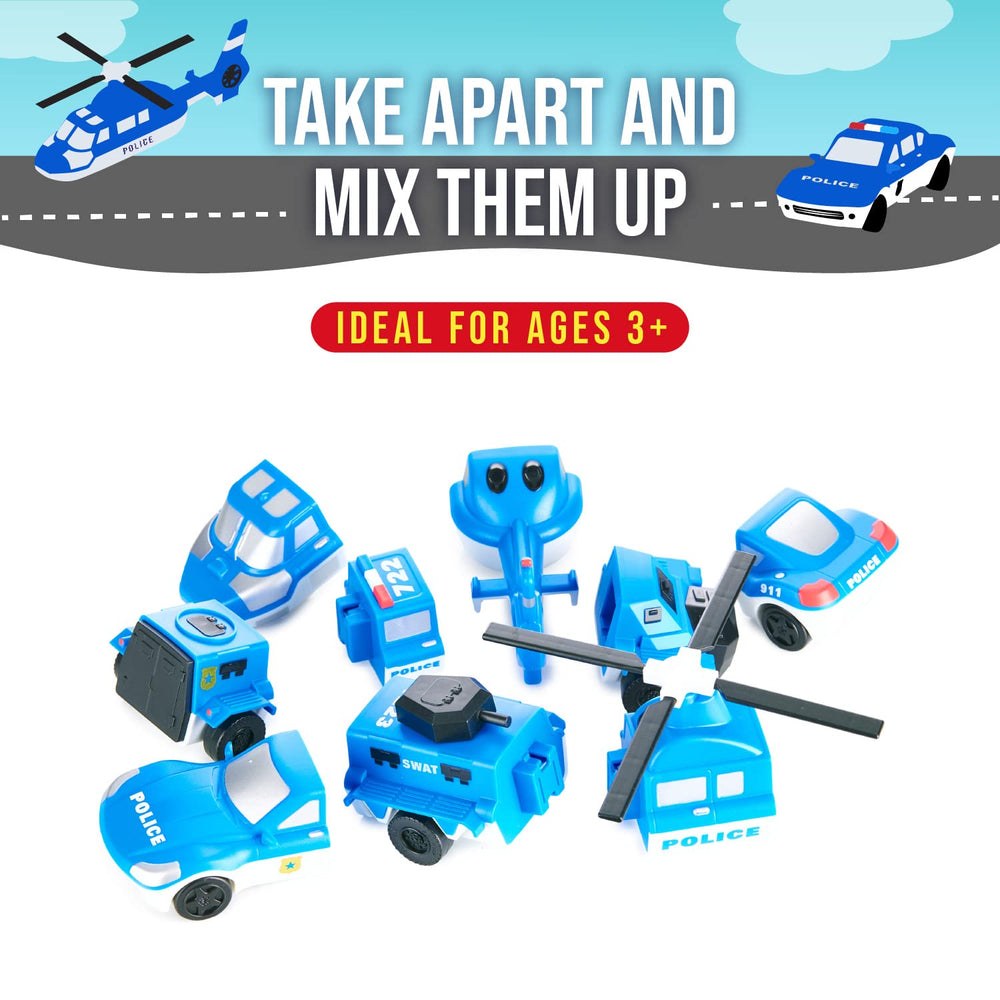 Popular Playthings magnetic helicopter for dynamic rescue scenarios.