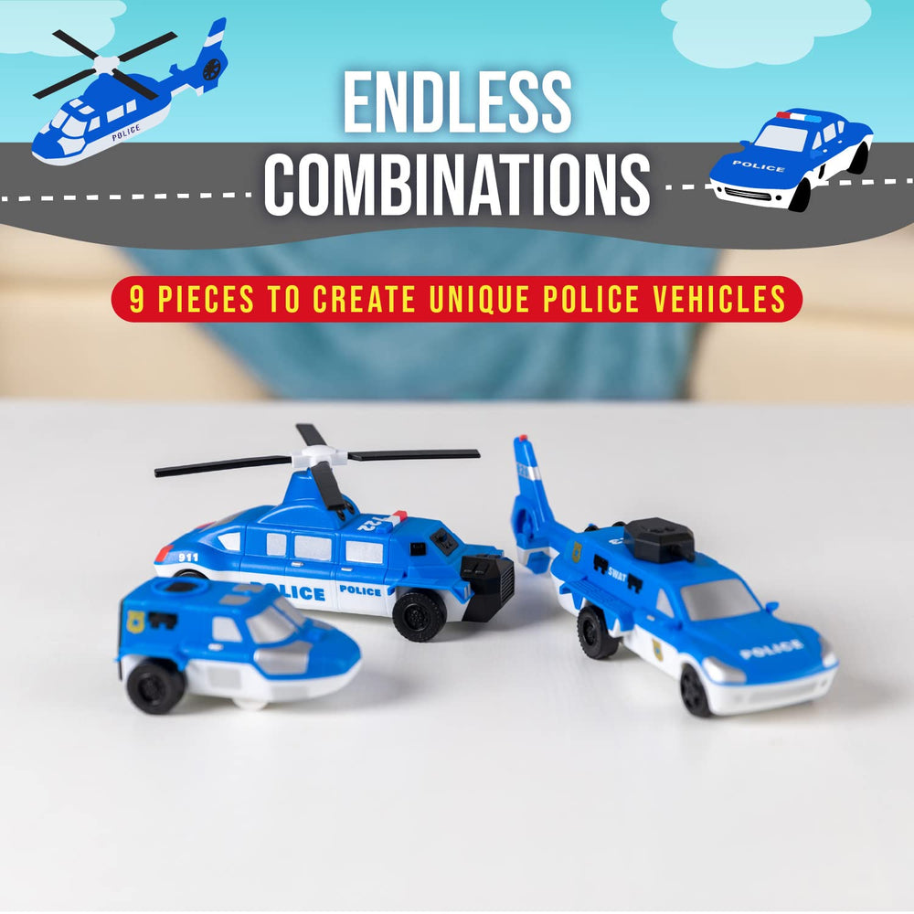 Popular Playthings kids explore endless combos with modular toy vehicles.