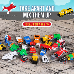 Popular Playthings Magnetic Vehicles truck setup supports problem solving during play.
