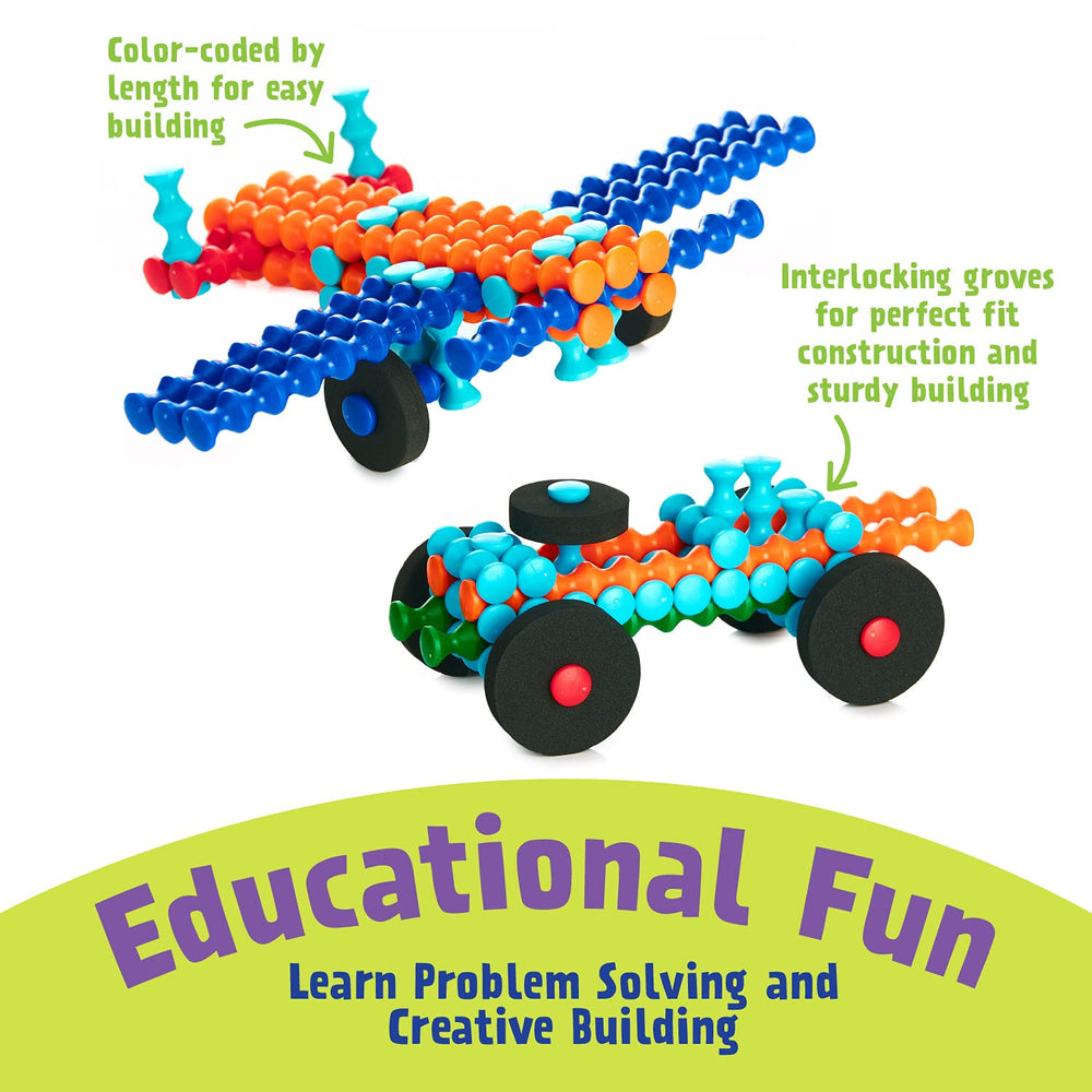 Popular Playthings Playstix idea booklet inspires new build concepts and play ideas.
