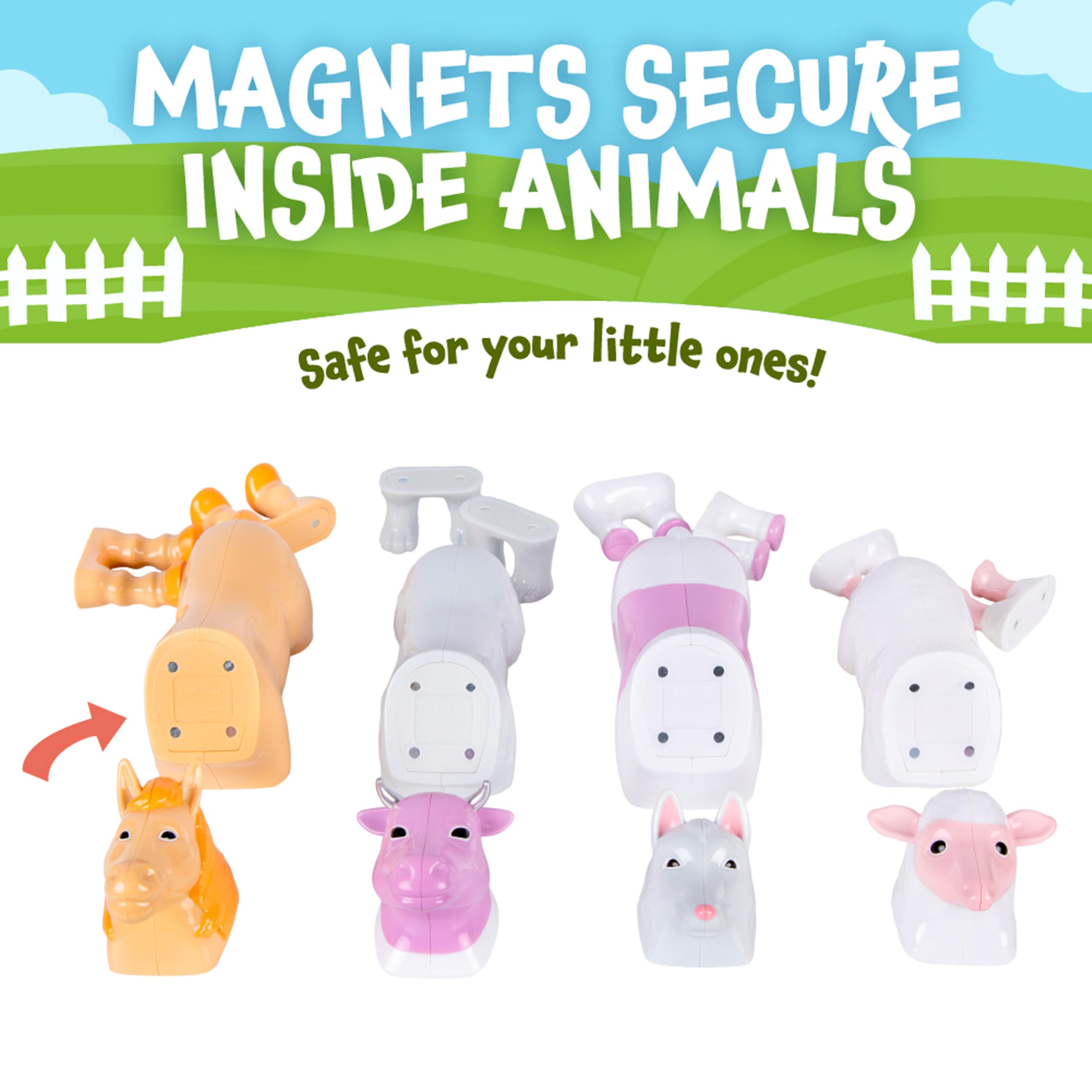 POPULAR PLAYTHINGS small farm animal figures designed for little hands and durable use.