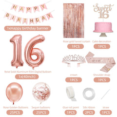 PopularLdo rose-gold sash for an elegant Sweet 16 look