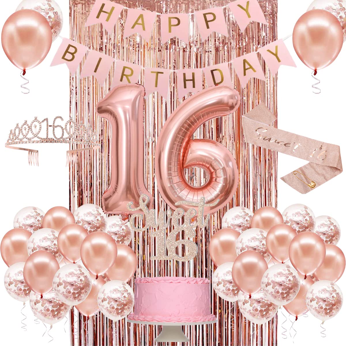 PopularLdo Sweet 16 banner adds chic focal point for the party