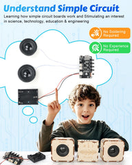 Poraxy laser-cut wood panels ready for assembly encouraging problem solving